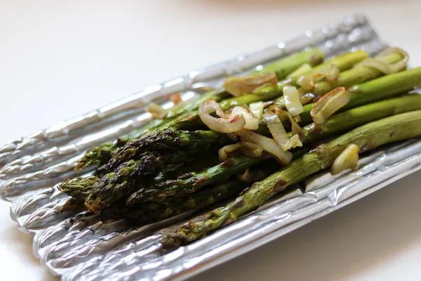 Truffle Roasted Asparagus with Shallots