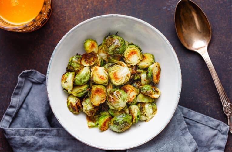 Crispy Brussels Sprouts with Plum Vinaigrette