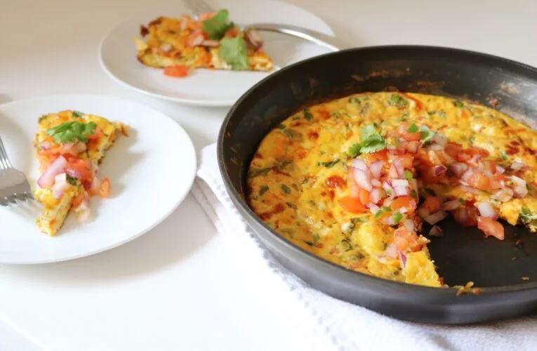 Healthy Mexican Frittata with Pico de Gallo