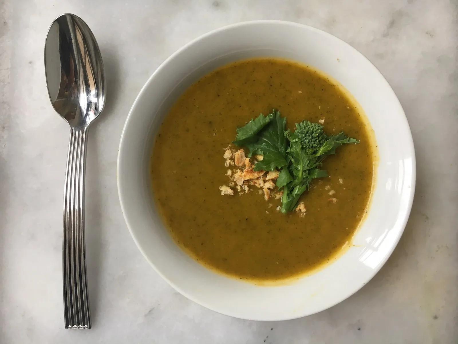 Butternut Squash Broccoli Rabe Soup