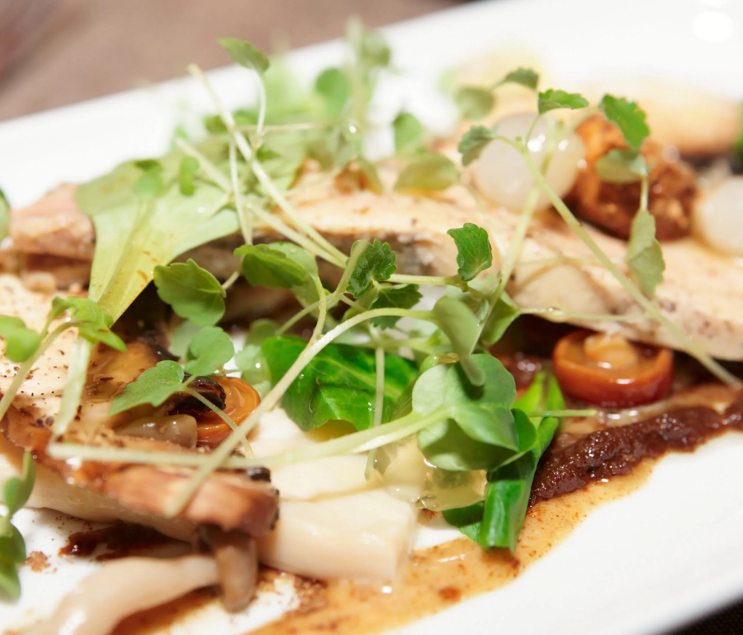 Sauteed Shiitake Mushrooms with Ginger and Watercress