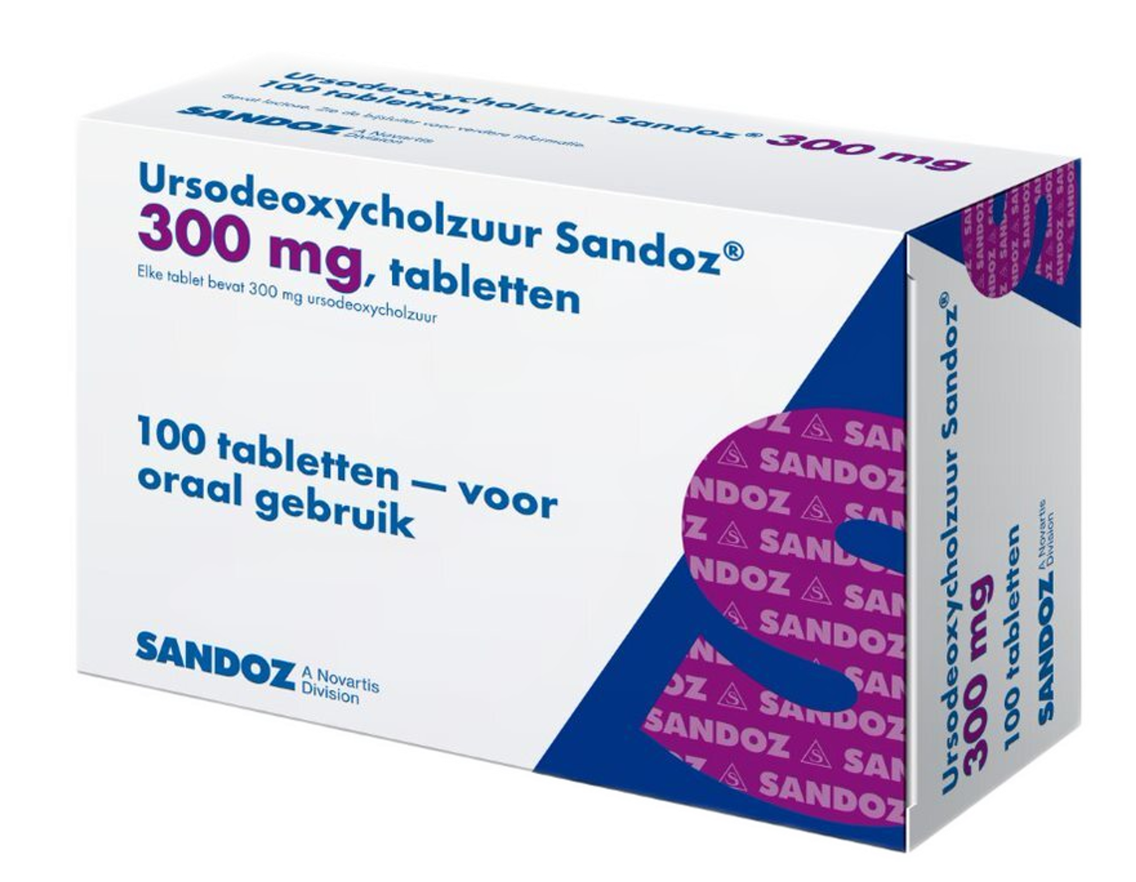 Ursodeoxycholzuur Sandoz Tablet 300mg