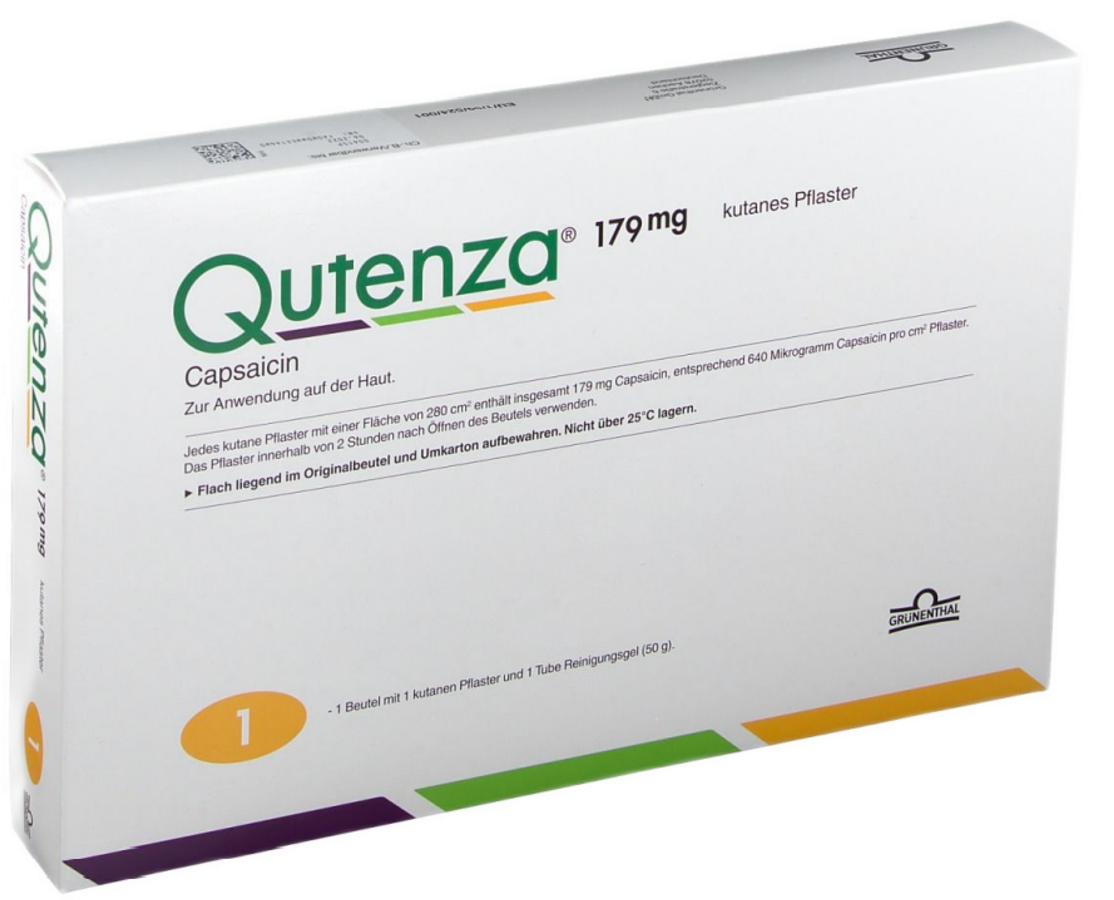 Qutenza Huidpleister 179mg + Reinigingsgel