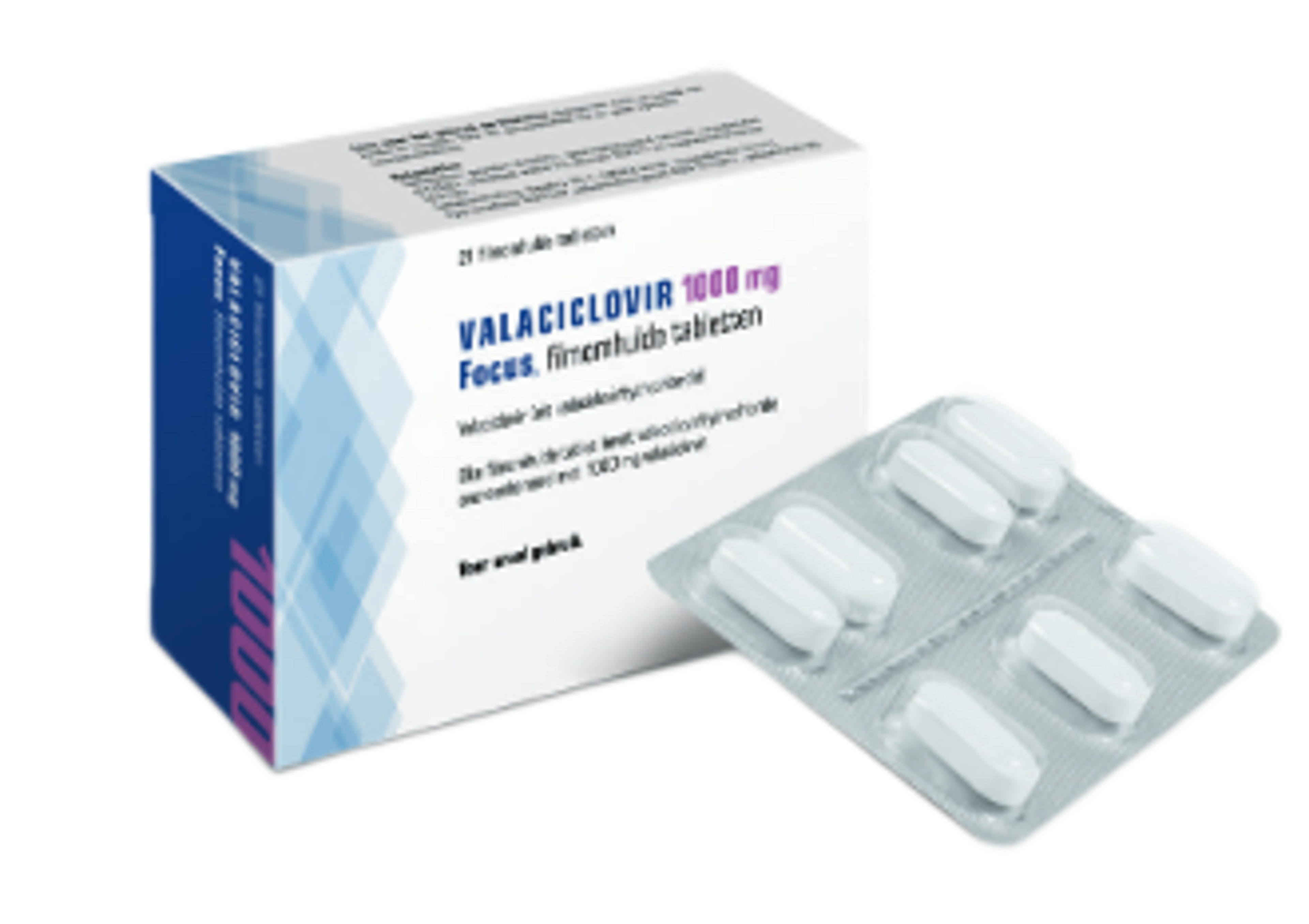 Valaciclovir Focus Tablet Filmomhuld 1000mg