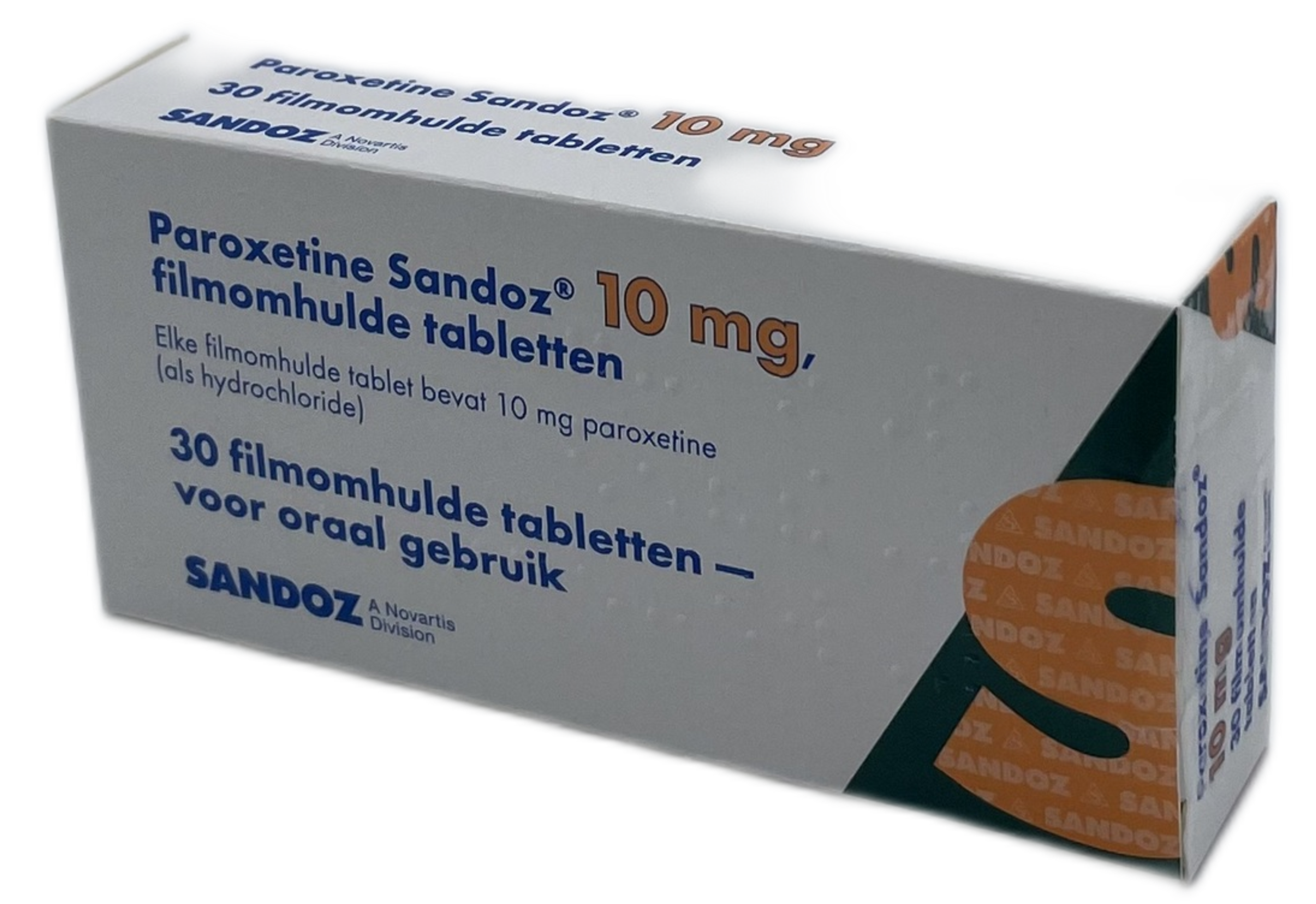 Paroxetine Sandoz Tablet Filmomhuld 10mg