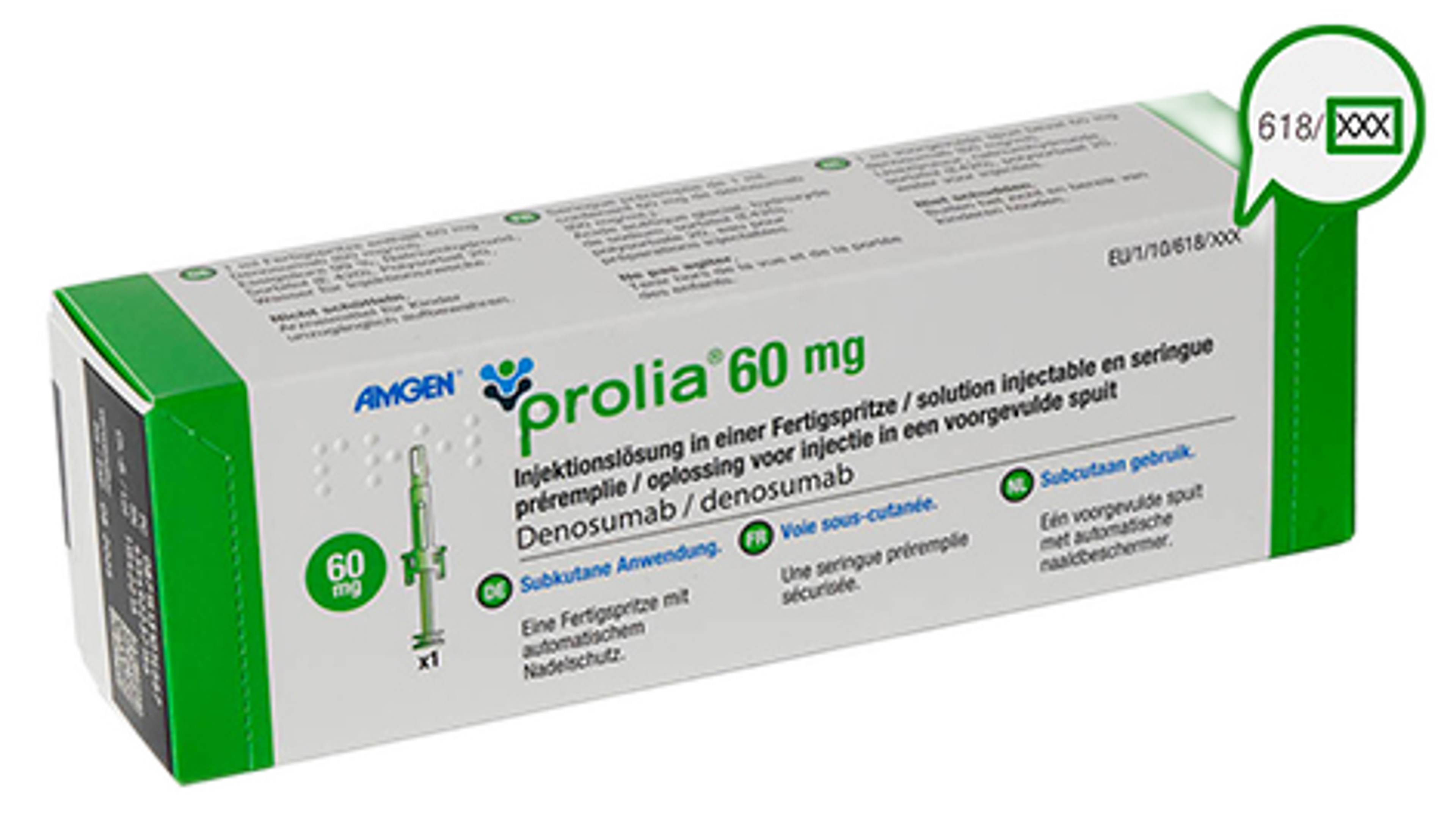 Prolia 60 mg injectievloeistof 60 mg/ml wegwerpspuit 1 ml