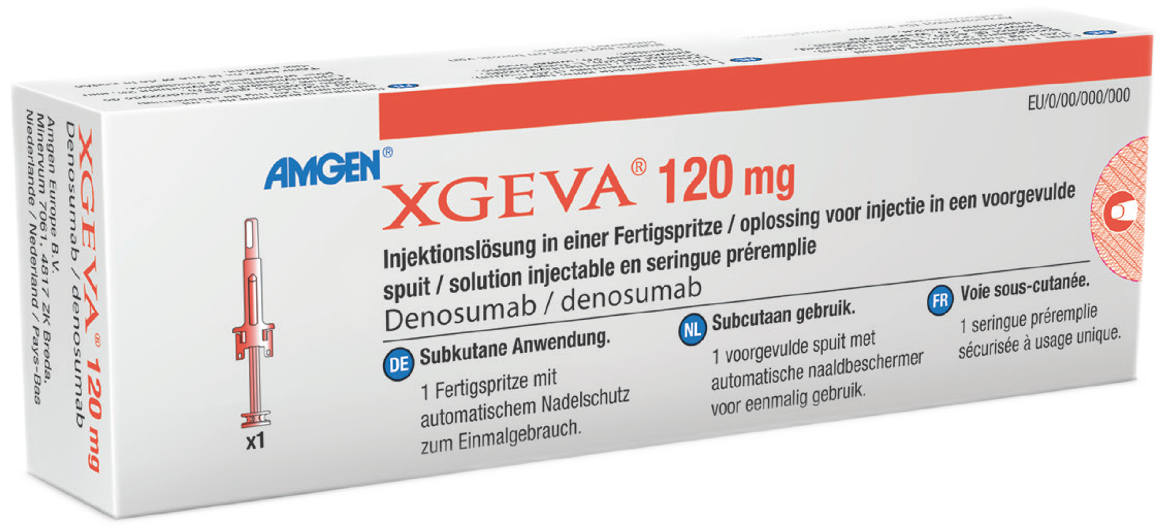 Xgeva 120 Injvlst 120mg/ml voorgevulde spuit 1ml