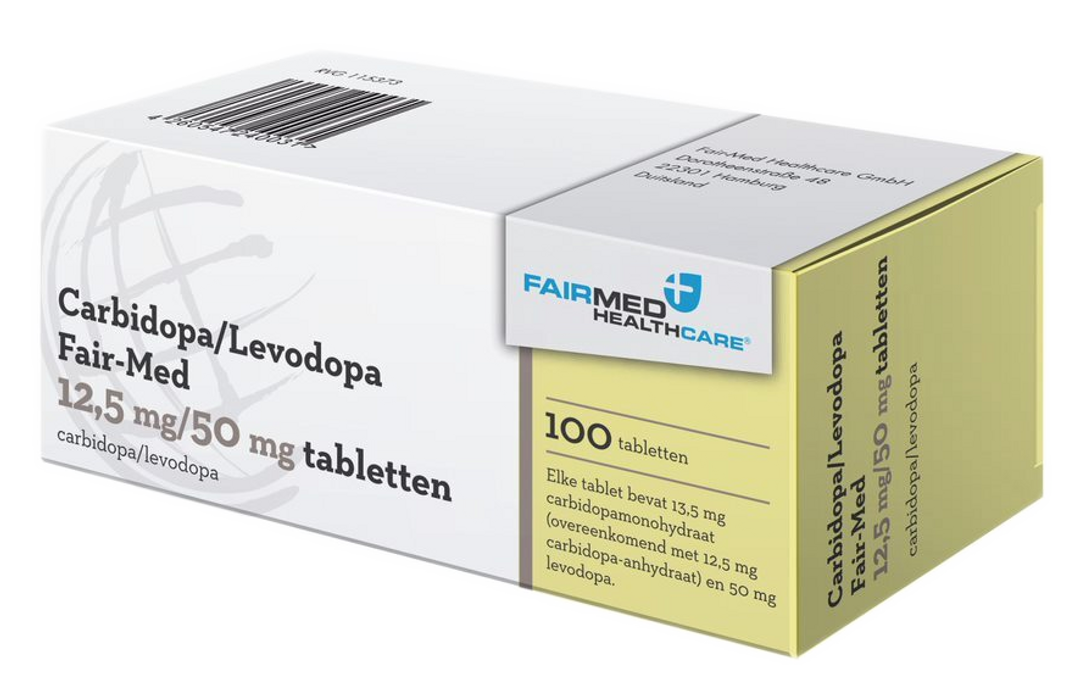 Carbidopa/levodopa Fair-med  62,5 Tablet 12,5/50mg