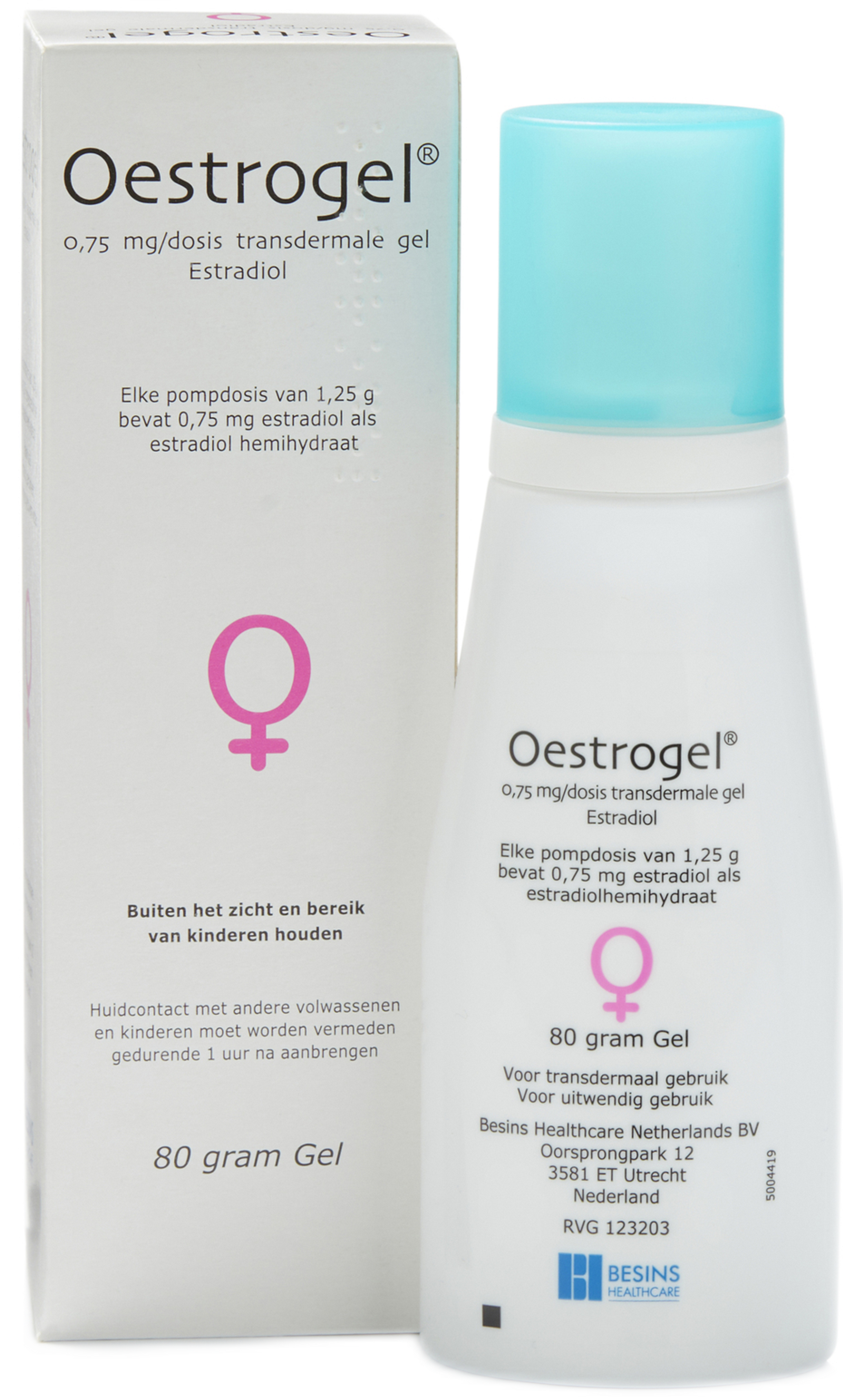 Oestrogel Gel Transderm 0,6mg/g(0,75mg/do) In Pomp