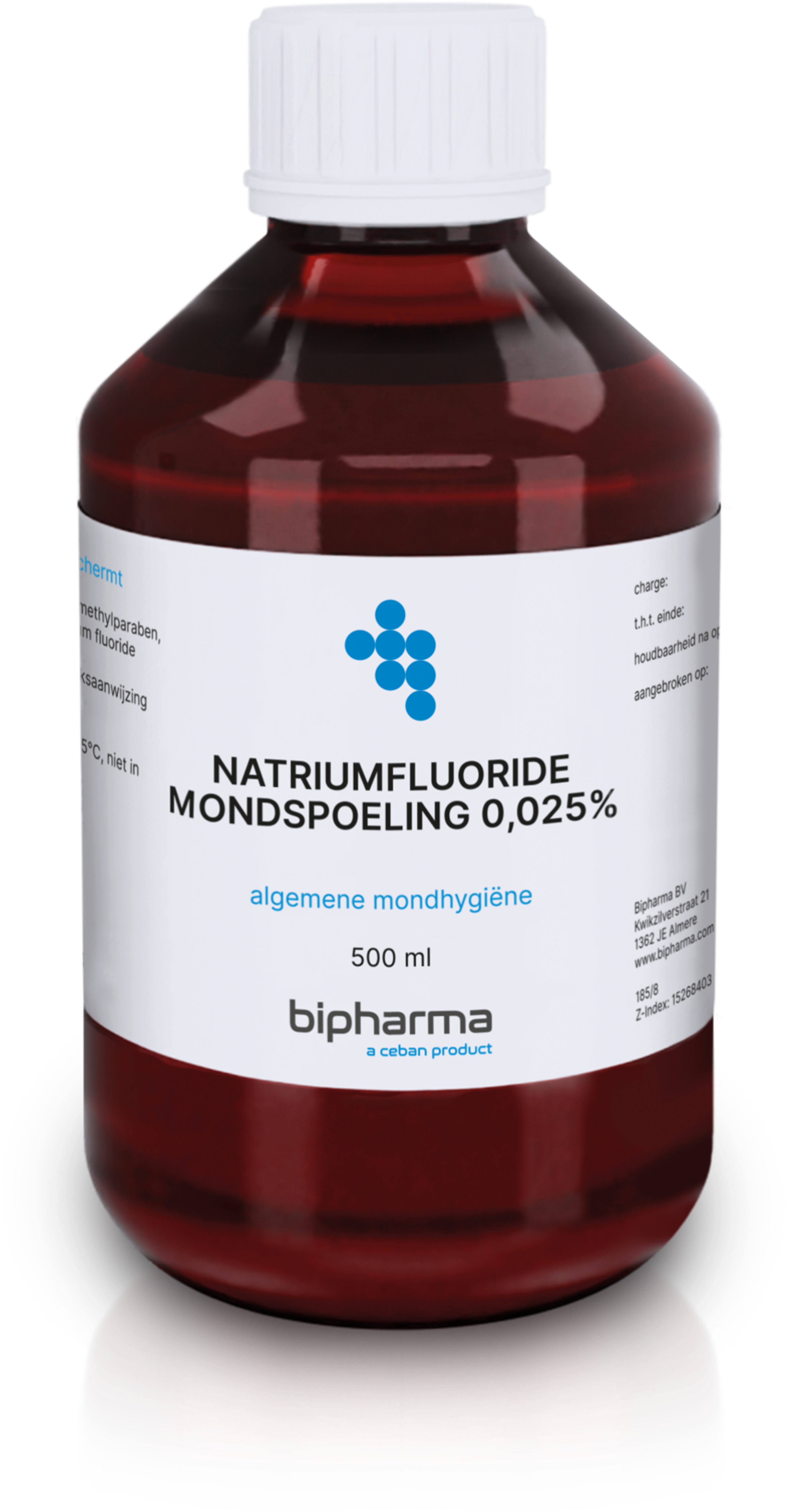 Natriumfluoride Mondspoeling 0,025% Bipharma