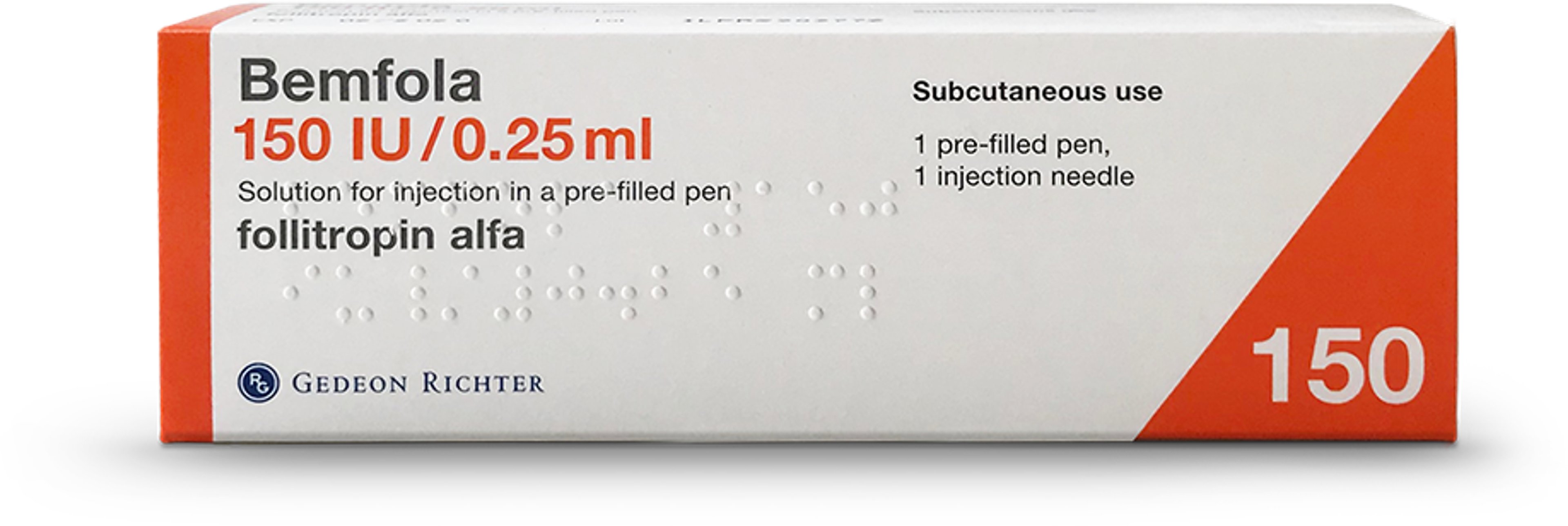 Bemfola 150 Injvlst 600ie/ml Pen 0,25ml
