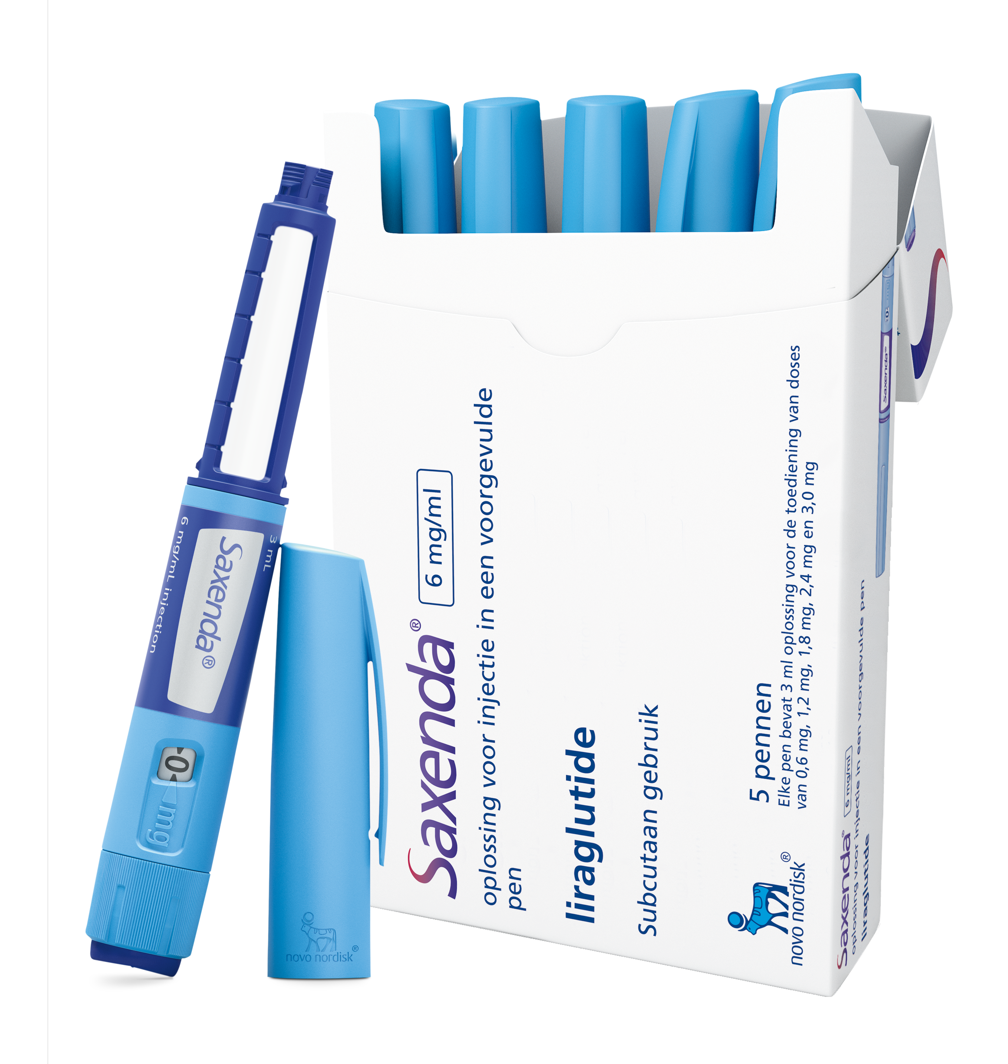 Saxenda Injvlst 6mg/ml Pen 3ml - Novo Nordisk B.V. - BijsluiterPlus