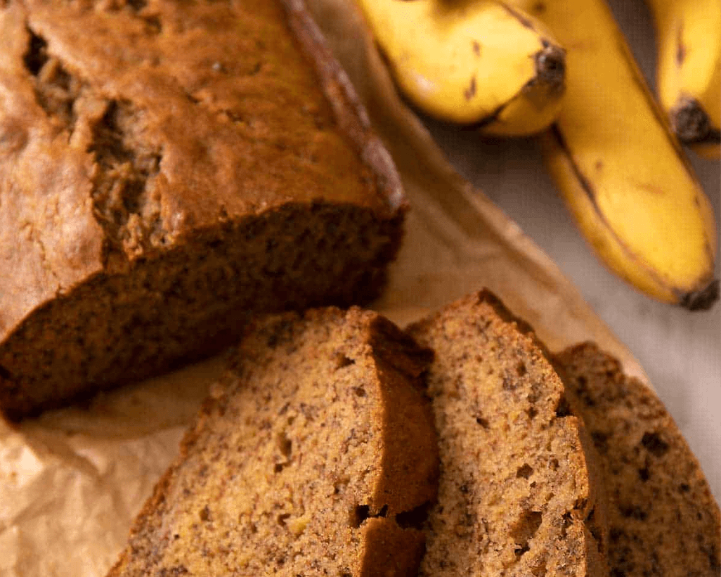 Hollt bananabrauð án sykurs og hveitis