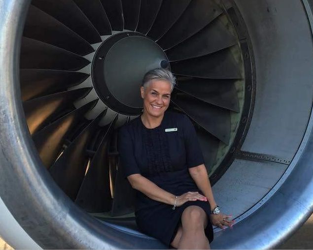 Hekla Aðalsteinsdóttir flugfreyja hjá Icelandair