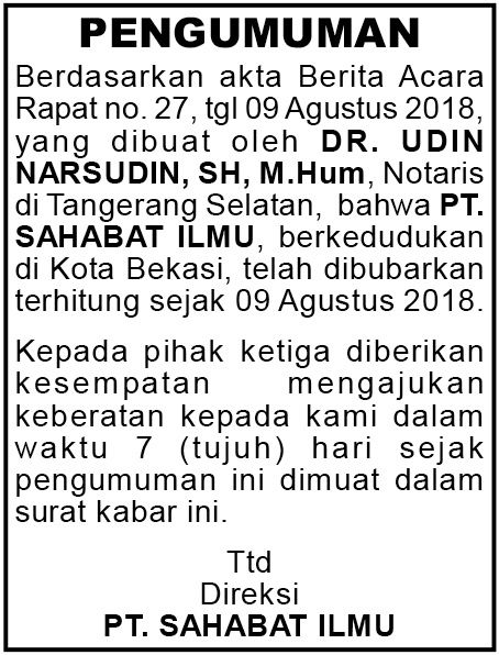 contoh iklan pemberitahuan contoh iklan pemberitahuan