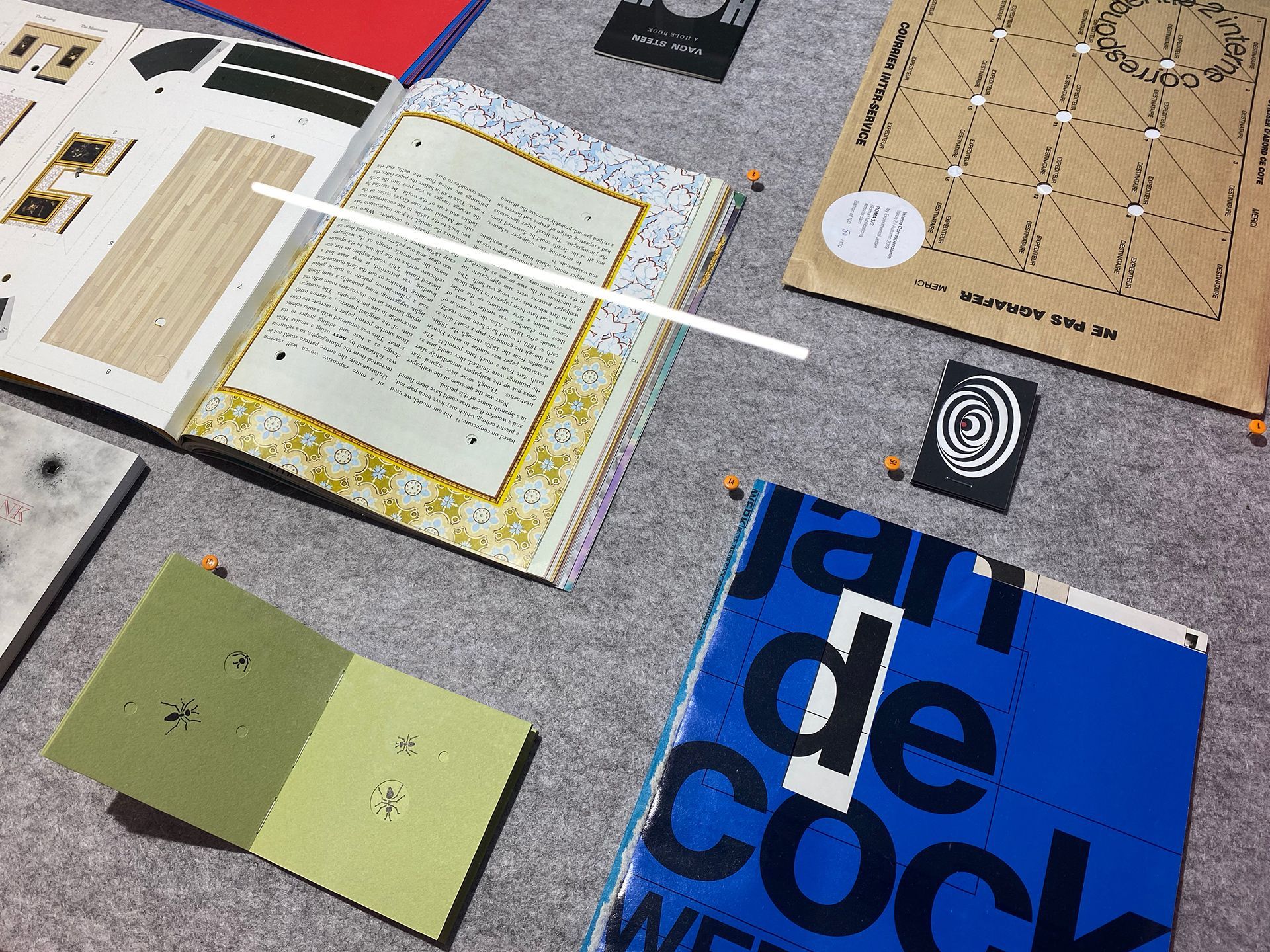 Holy, Holy, Holy: an exhibition of books with holes, installation view, No Show Space 2021