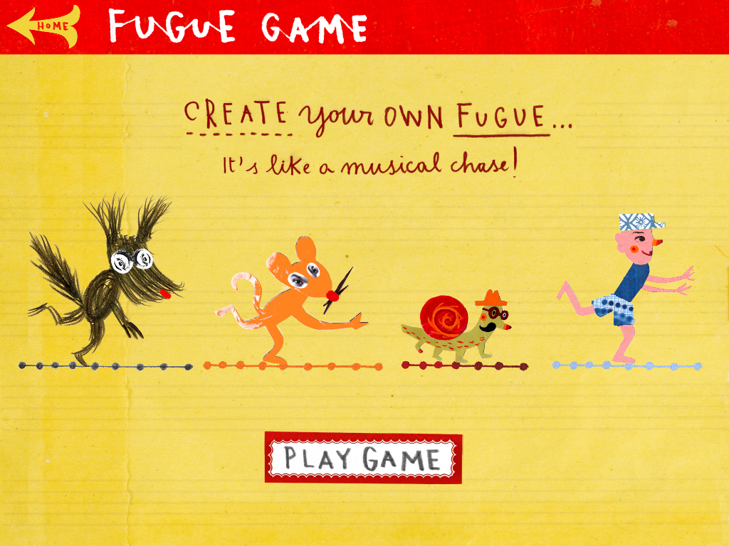 Fugue game start screen