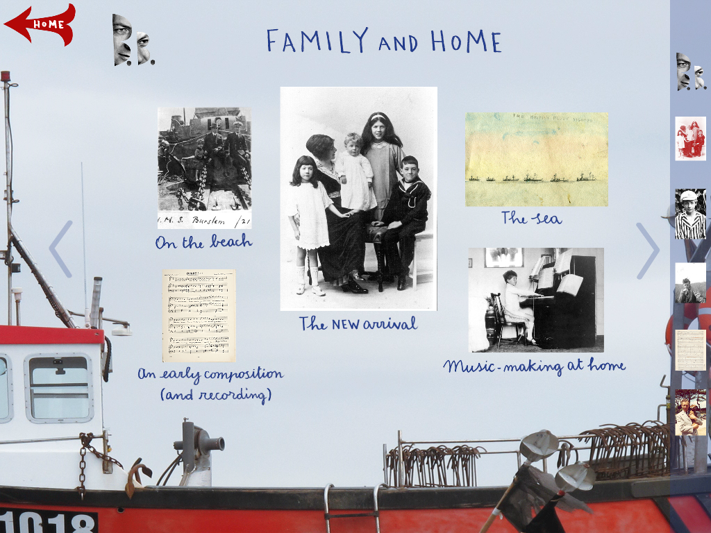 Benjamin Britten family and home
