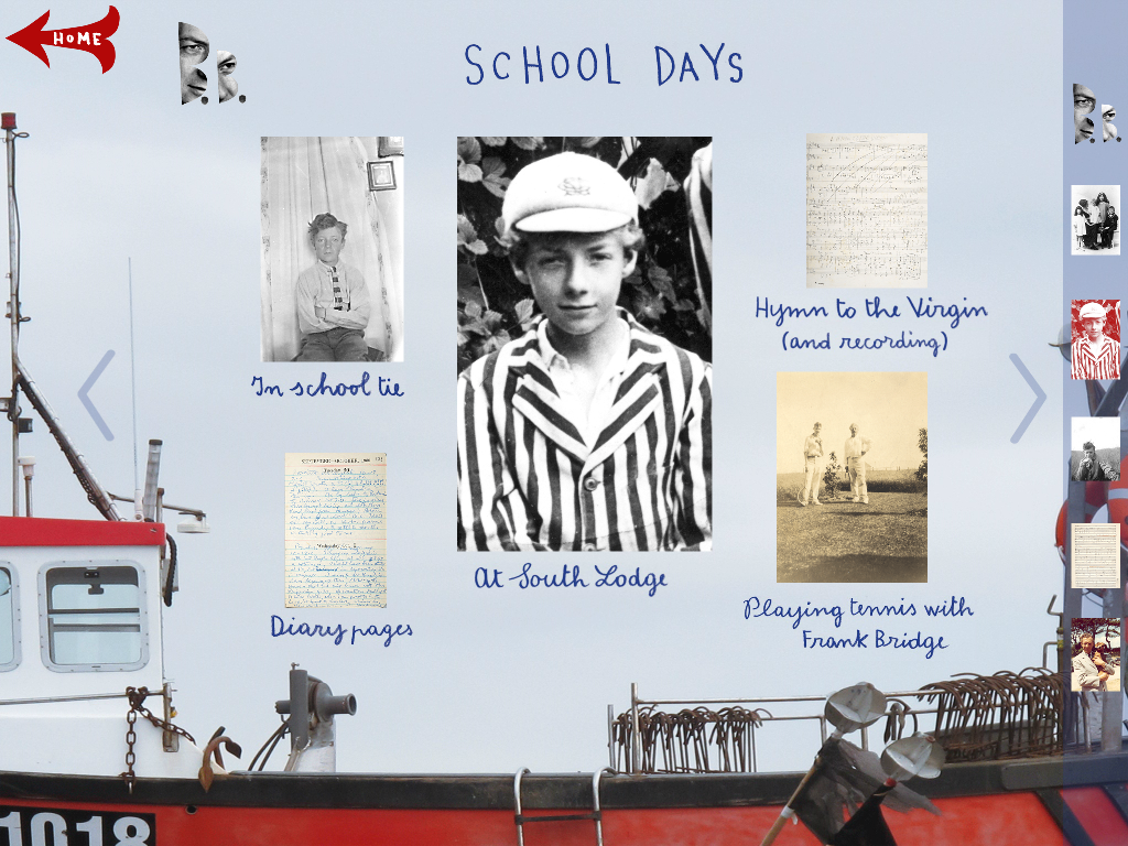 Benjamin Britten school days