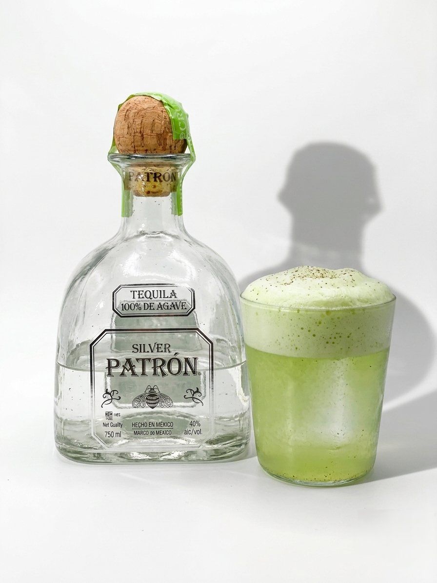 With the bottle