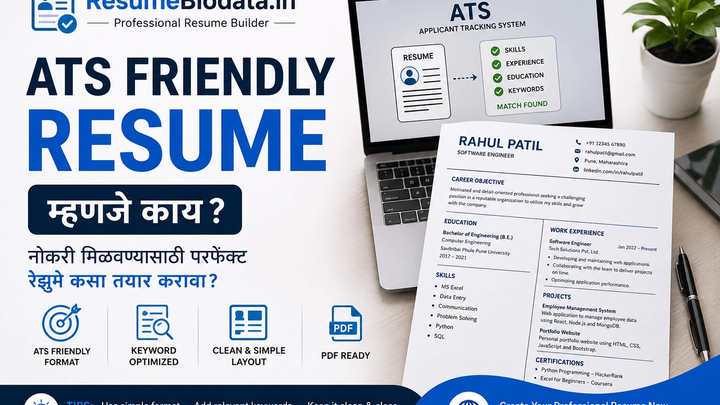 ATS Friendly Resume Example for Job Application