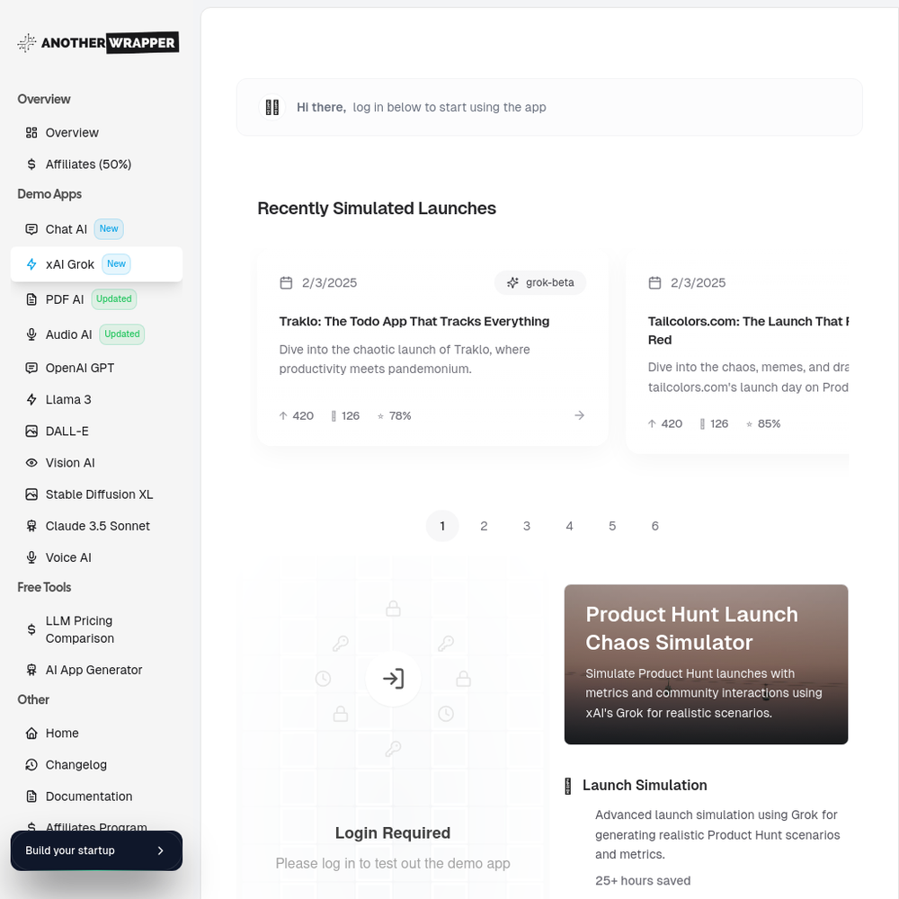 Another Wrapper website screenshot Another Wrapper website screenshot
