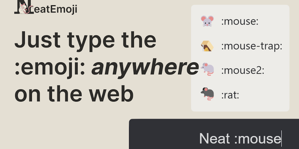 NeatEmoji - Text to emoji with AI website screenshot NeatEmoji - Text to emoji with AI website screenshot