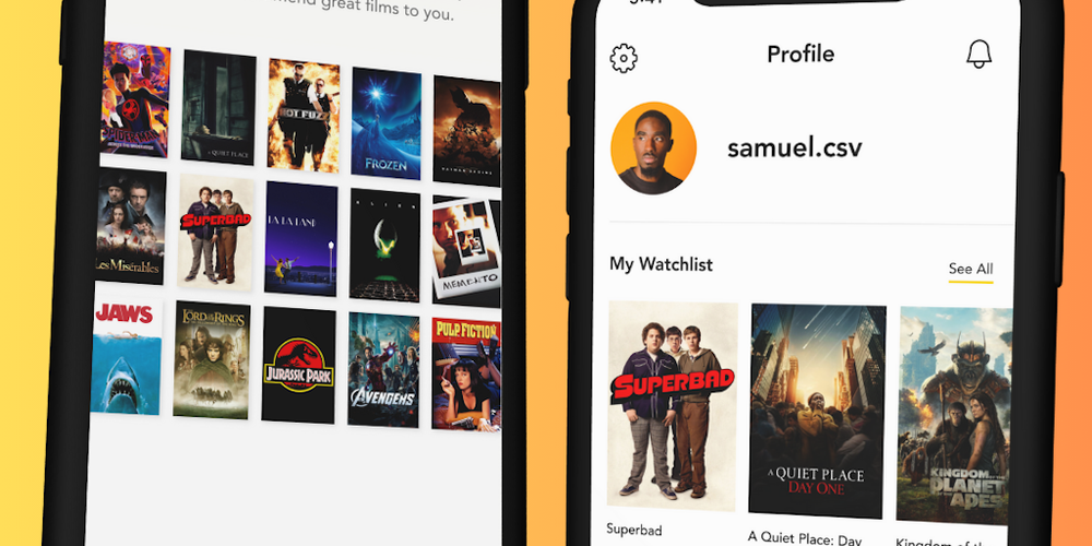 Film Finder website screenshot Film Finder website screenshot