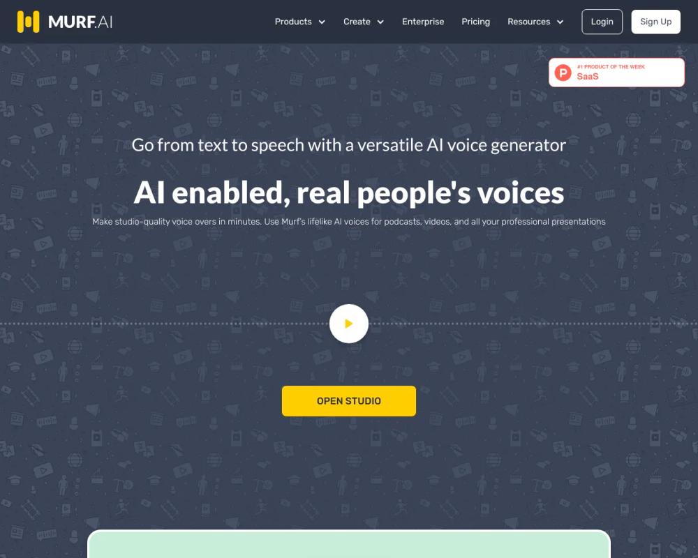 Murf.ai website screenshot Murf.ai website screenshot