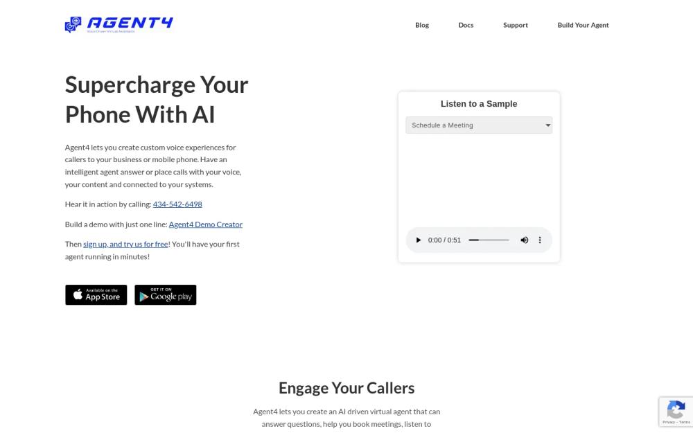 Agent4 website screenshot Agent4 website screenshot