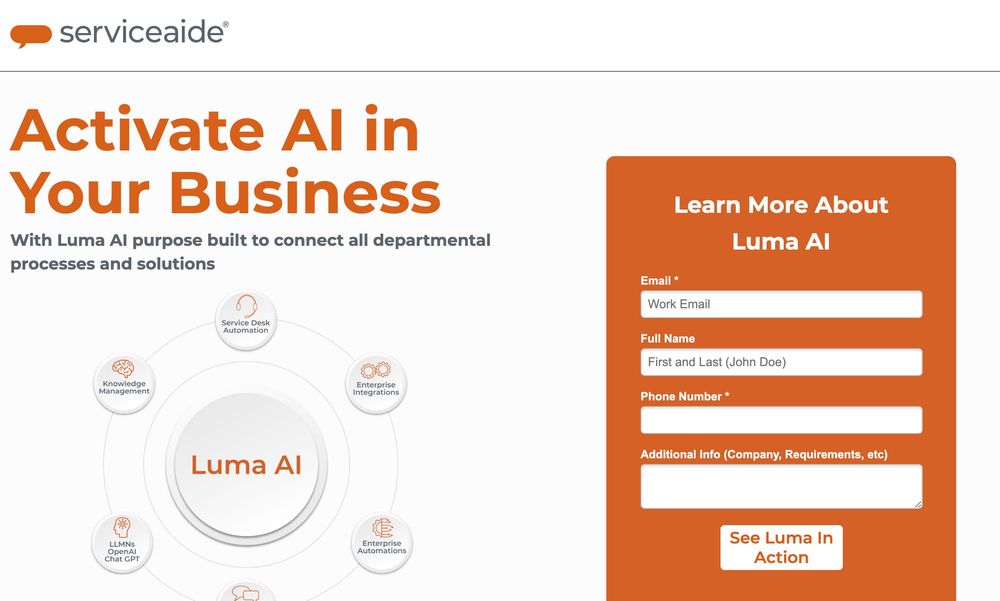 Luma AI website screenshot Luma AI website screenshot