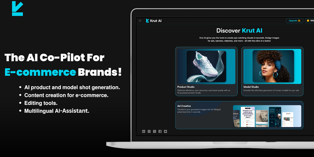 Krut AI website screenshot Krut AI website screenshot