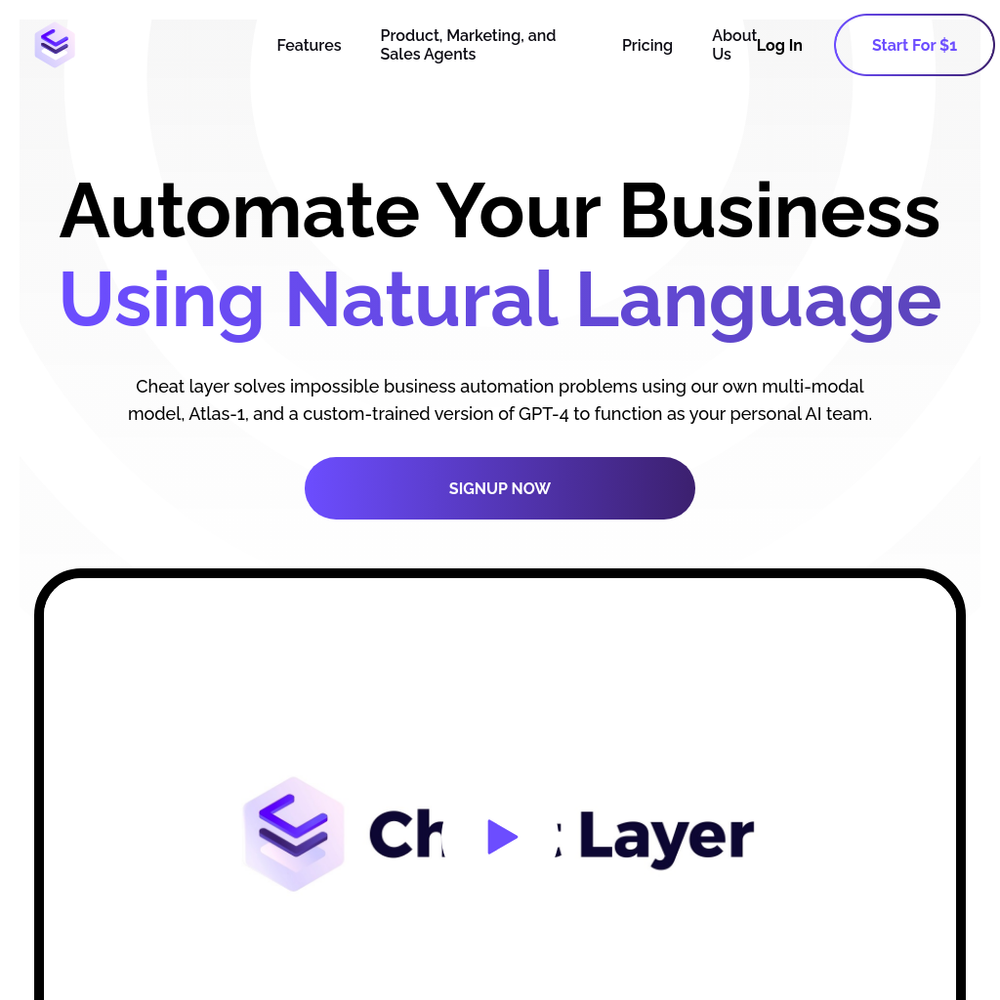 Cheat Layer website screenshot Cheat Layer website screenshot
