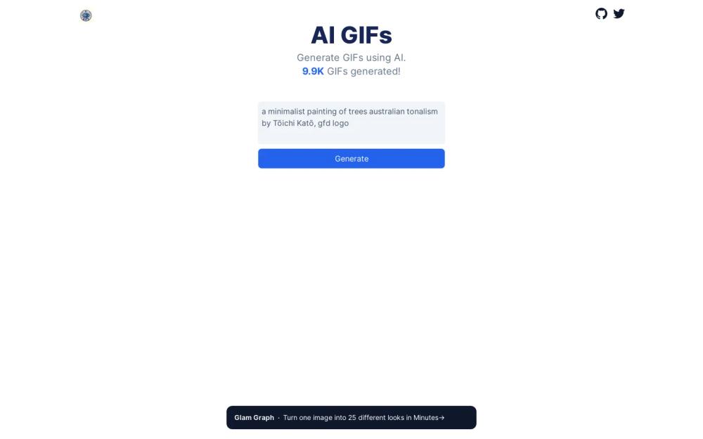 AIGIFs website screenshot AIGIFs website screenshot