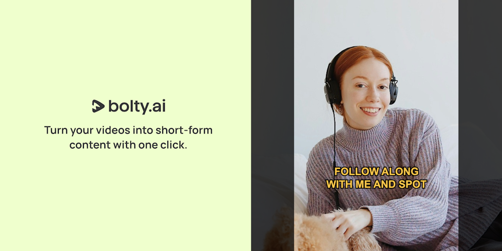 Bolty website screenshot Bolty website screenshot