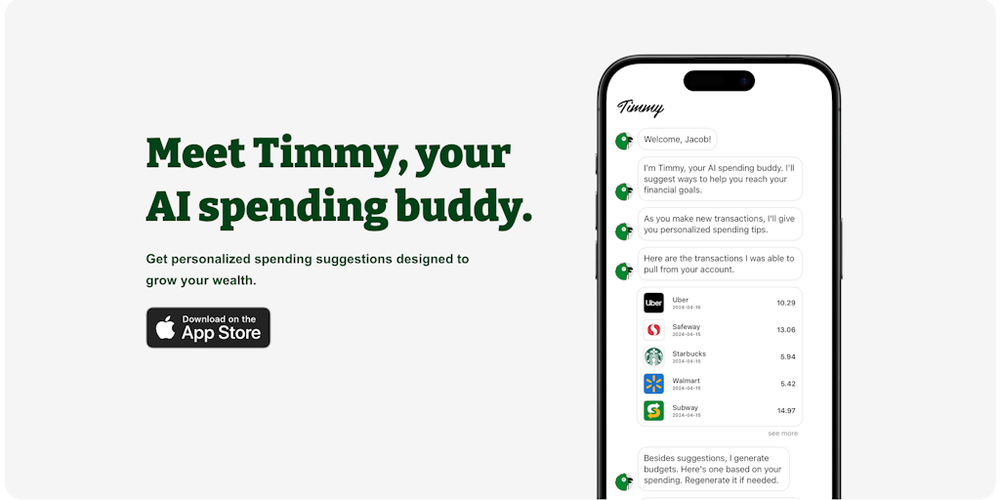 Timmy website screenshot Timmy website screenshot