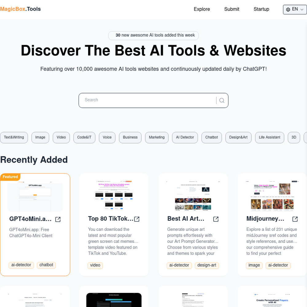 Magicbox.Tools website screenshot Magicbox.Tools website screenshot