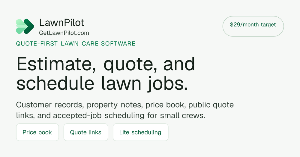 Screenshot of LawnPilot Screenshot of LawnPilot