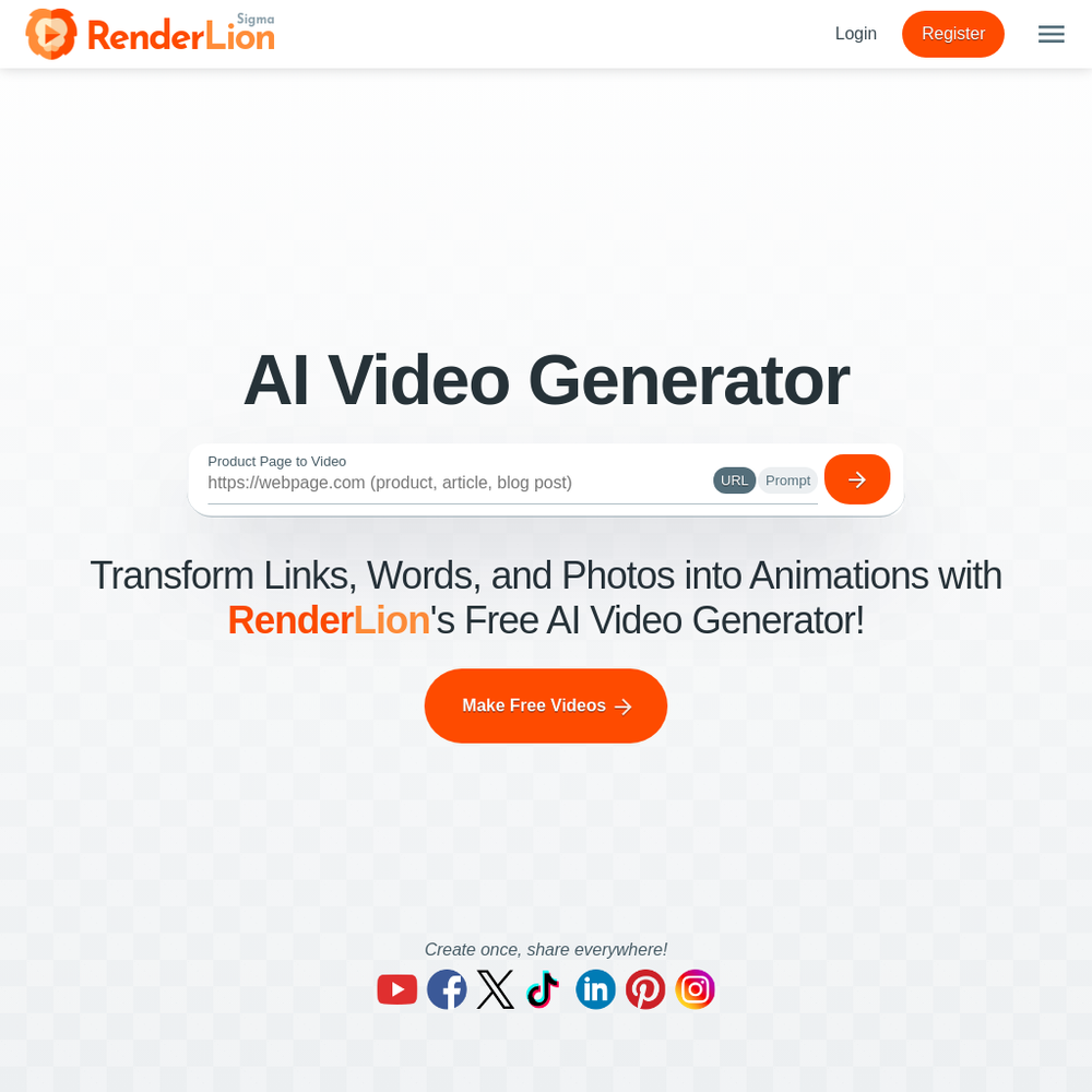 RenderLion website screenshot RenderLion website screenshot