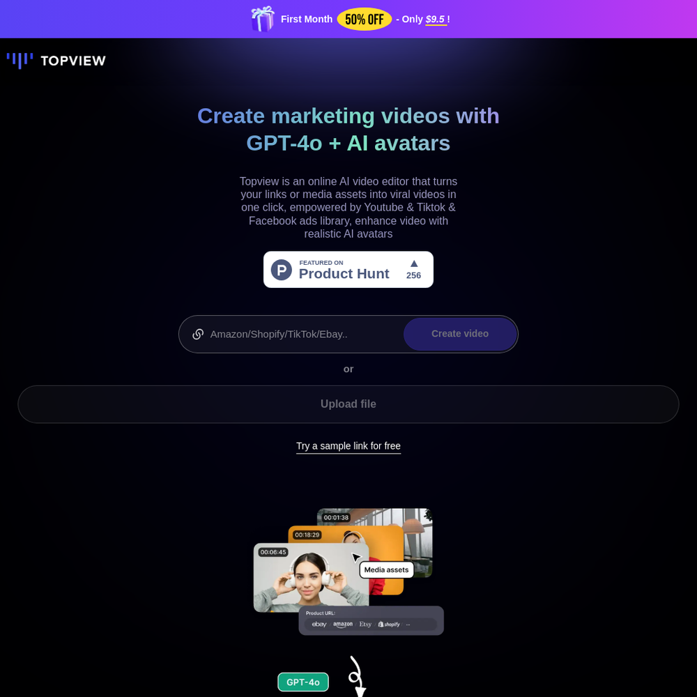 TopView AI website screenshot TopView AI website screenshot