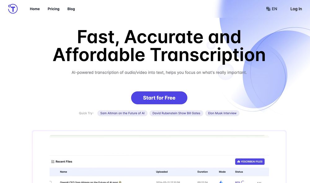 Yescribe.ai website screenshot Yescribe.ai website screenshot