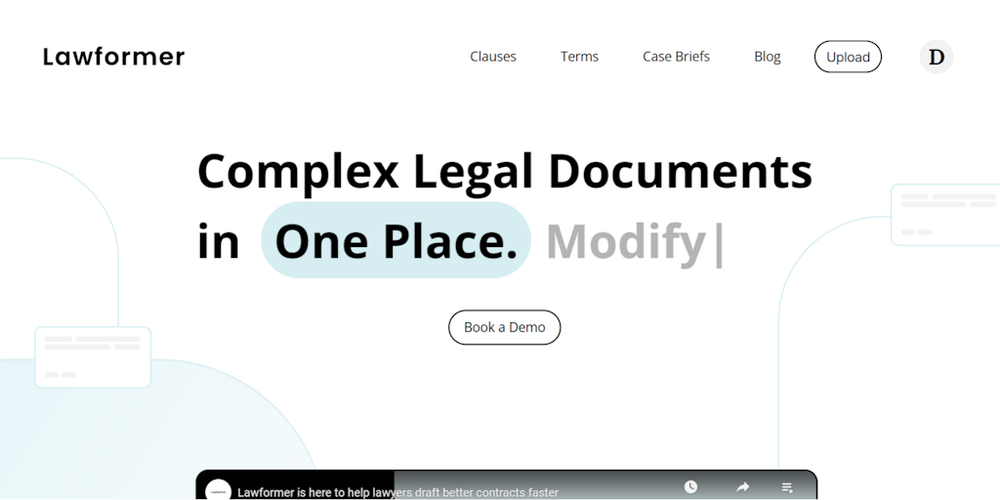 Lawformer AI website screenshot Lawformer AI website screenshot