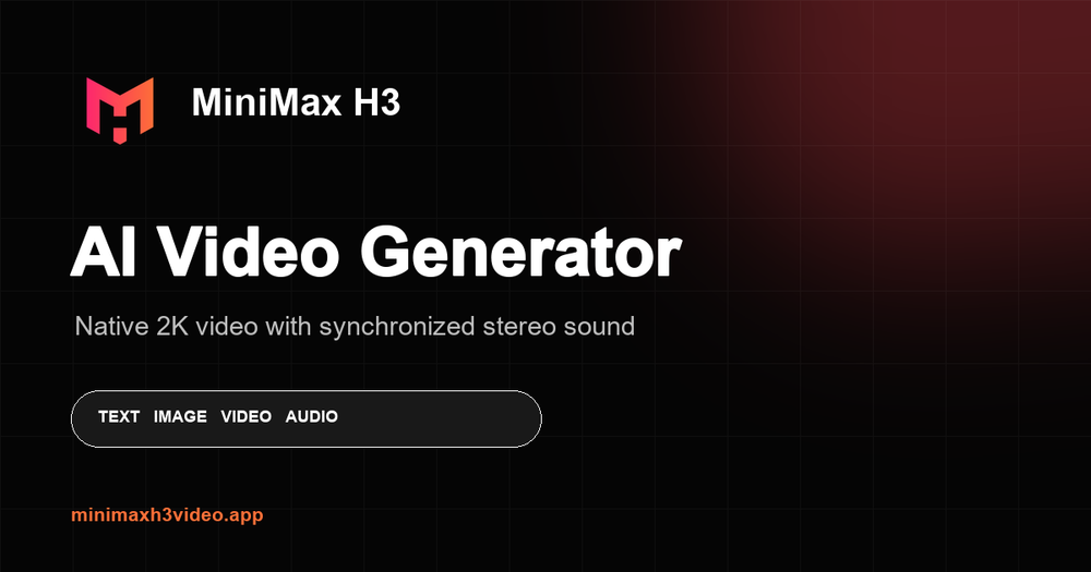 Screenshot of MiniMax H3 AI Video Generator Screenshot of MiniMax H3 AI Video Generator