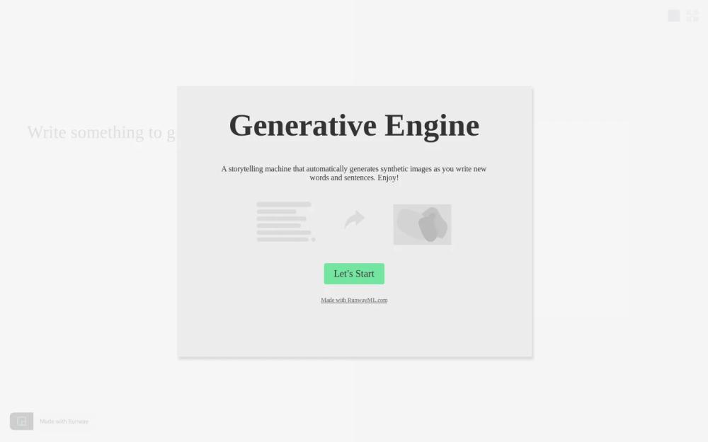 Generative_engine website screenshot Generative_engine website screenshot