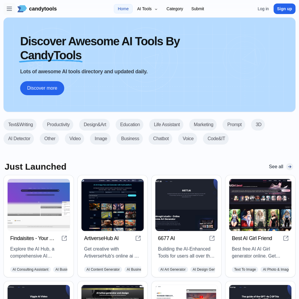 CandyTools website screenshot CandyTools website screenshot