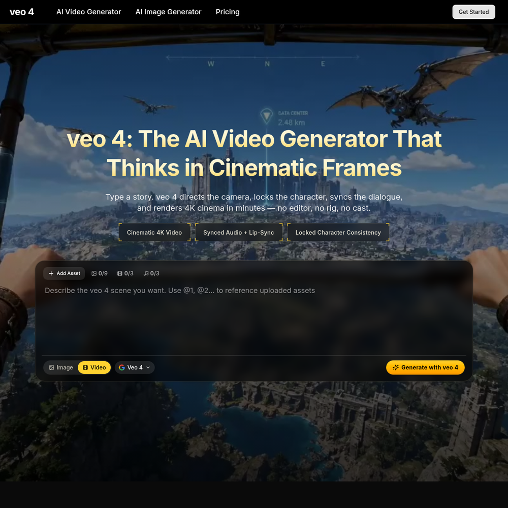 veo 4 website screenshot veo 4 website screenshot