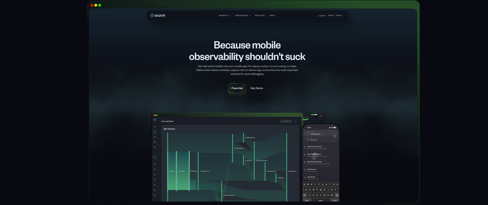 Screenshot of bitdrift Screenshot of bitdrift