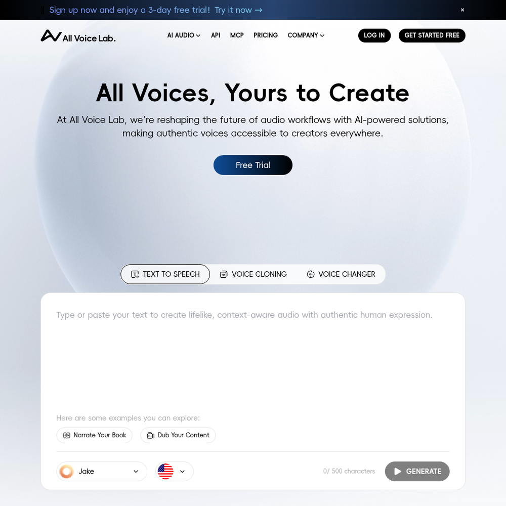 AI Voice Changer website screenshot AI Voice Changer website screenshot