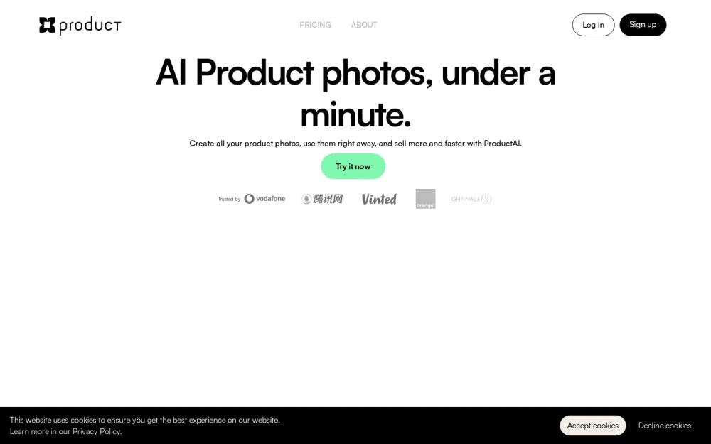 ProductAI website screenshot ProductAI website screenshot