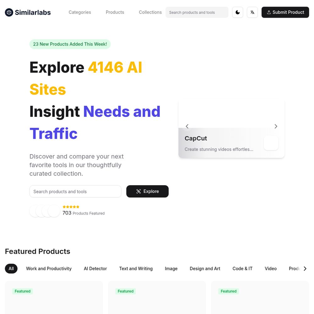SimilarLabs website screenshot SimilarLabs website screenshot